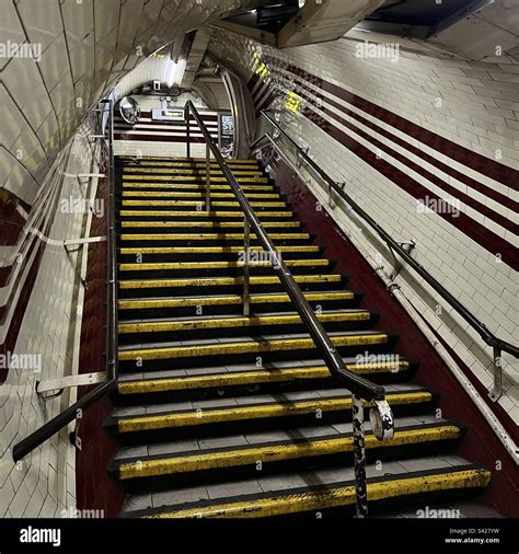 Stairway Hampstead Underground Station London Stock Photo Alamy