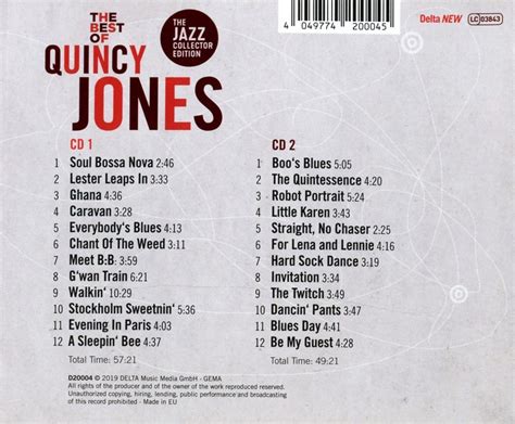 Quincy Jones The Best Of Quincy Jones Cd Quincy Jones Cd