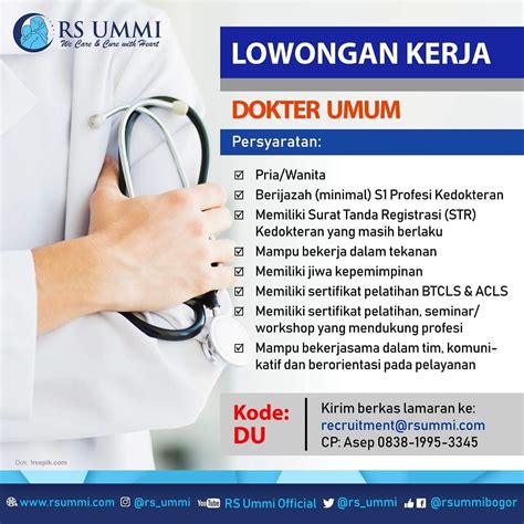 Lowongan Kerja Dokter Umum AtmaGo