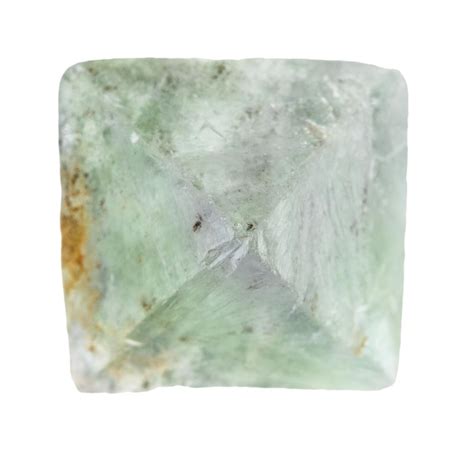 Premium Photo Rough Fluorite Crystal Isolated On White