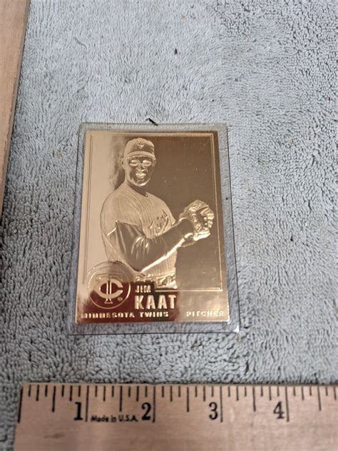 Gold Baseball Card Jim Kaat Minnesota Twins Ebay