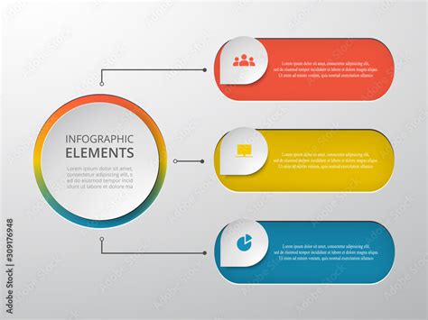 Step by step infographic. Stock Vector | Adobe Stock