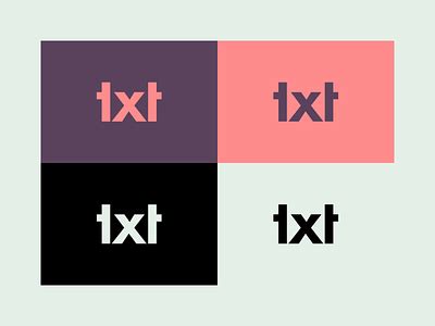 Txt - Logo Design by Önder Sümer on Dribbble