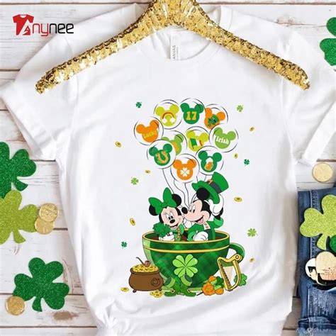 Vinatge Mickey And Minnie Irish Balloon Tea Cup Disney St Patricks Day