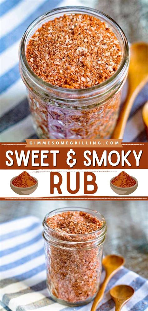 Sweet And Smoky Rub In 2024 Rub Recipes Homemade Dry Mixes Homemade