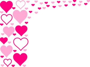 Pink Hearts Border Clip Art at Clker.com - vector clip art online ...