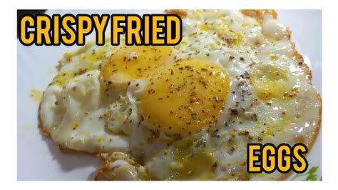 How To Make Crispy Fried Eggs Egg Recipe Egg Lovers How To Fry An Egg Subscribe Youtube