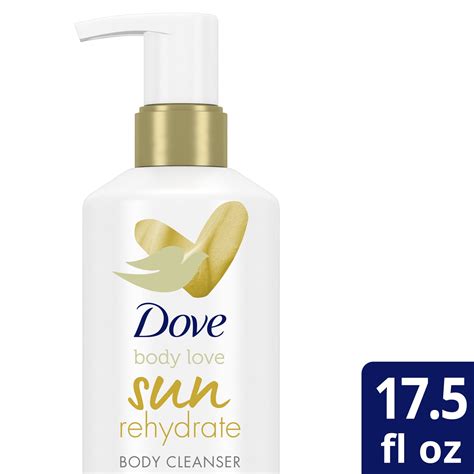 Dove Body Love Sun Rehydrate Aloe Vera Body Cleanser, Exotic Fruit