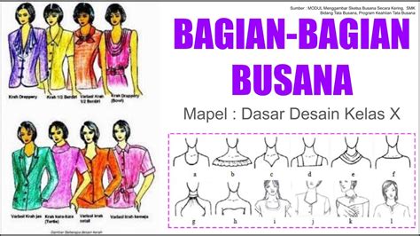 Materi Bagian Bagian Busana Dalam Mapel Dasar Desain Kelas X Smk Tata