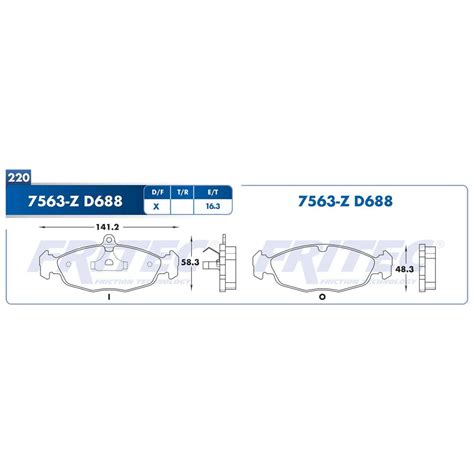 Juego De 4 Balatas Delanteras Semimetalicas Fritec