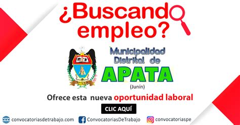 MUNICIPALIDAD DE APATA Convocatoria CAS N 005 ASISTENTE DE LA