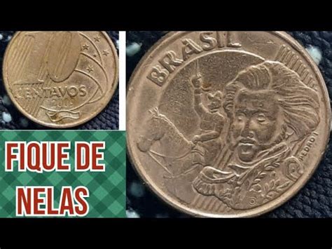 Moeda De Centavos Ano Erro De Cunhagem Da Casa Da Moeda Do