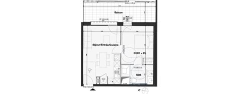 Plan Appartement T2 De 41 57 M² Neuf Résidence « Les Villages Dor De