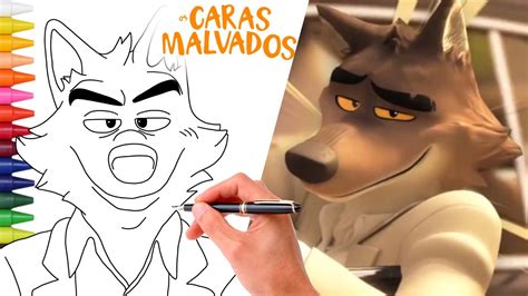 Como Desenhar O Sr Lobo Do Filme Os Caras Malvados Desenho Disney