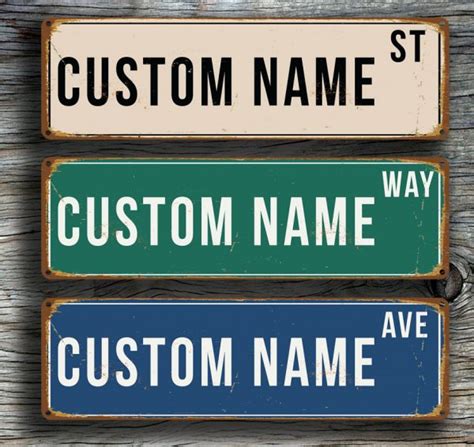 Custom Street Signs | Custom Made Street Signs | Classic Metal Signs