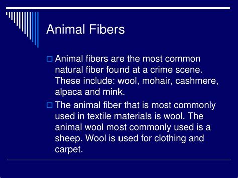 Animal Fibres Chart Types Of Animal Fibers And Their Corresponding Constituents [15, 33, 34 ...