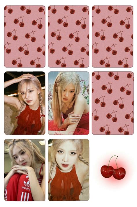 Blackpink Ros Single Fanmade Printable Photocard Template Front