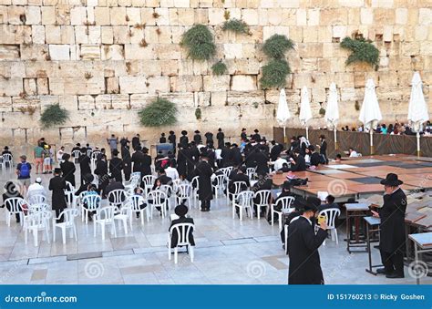 Prayers at the Western Wall, Jerusalem Editorial Stock Photo - Image of landmark, history: 151760213