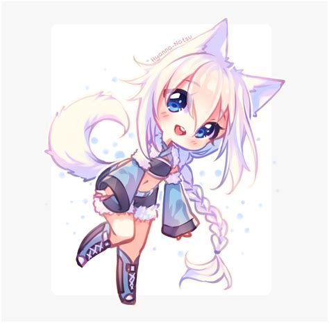 Anime Chibi Wolf Girl