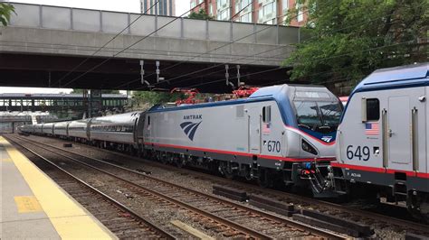 Amtrak Metro North Railroad HD 60fps Early Evening Rush Hour New