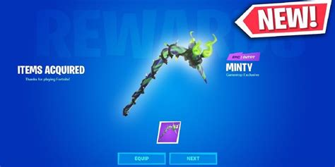 Fortnite: How to Get the Merry Minty Pickaxe