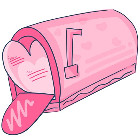 pink mail box 32698790 PNG
