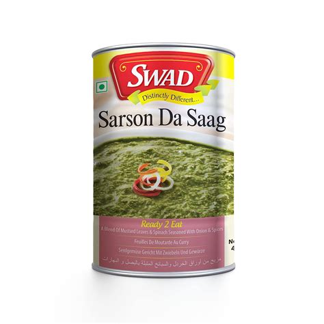 Swad Delicious Sarson Da Saag Ready To Eat Instant Mix Vegetarian