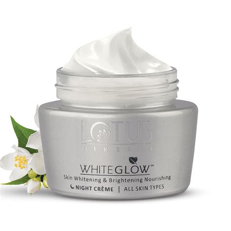 Lotus Herbals Whiteglow Skin Brightening And Nourishing Night Cream Lotus Herbals