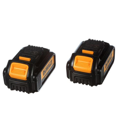 Dewalt 20 Volt Max Lithium Ion Premium Battery Pack 30ah 2 Pack Dcb200 2 The Home Depot