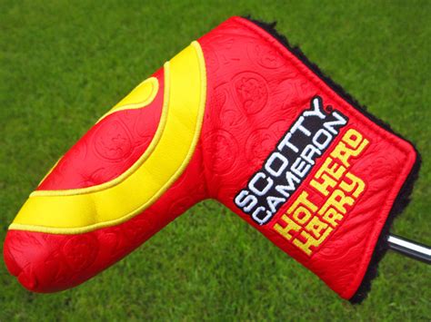 Scotty Cameron Tour Only Red Yellow Hot Head Harry Industrial Circle T Blade Headcover