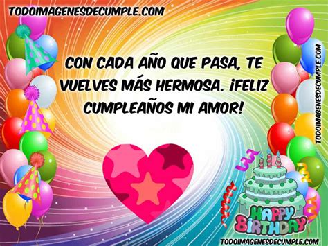 Feliz Cumpleaños Mi Amor Archives Imágenes De Cumpleaños