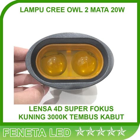 Jual Lampu Tembak Sorot Led Cree Owl W Mata Led Spotlight Kuning