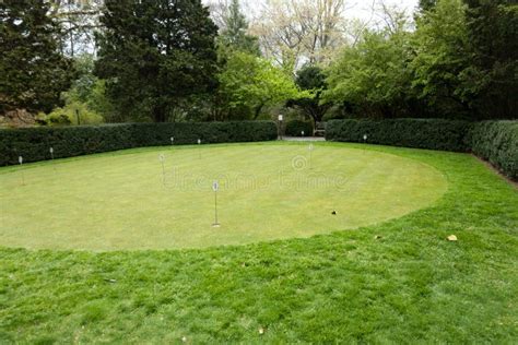 The Putting Green At The Hillwood Mansion Museum Stock Image Image Of