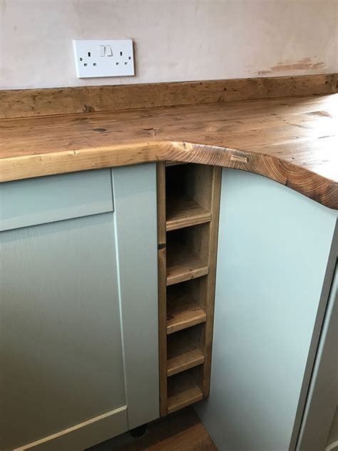 Reclaimed Scaffold Worktops Dove Furniture Kitchens York