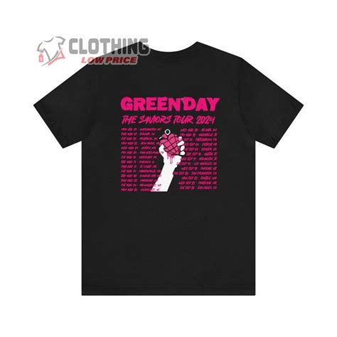 Green Day 2024 Saviors Tour Merchandise List Lind Shelia