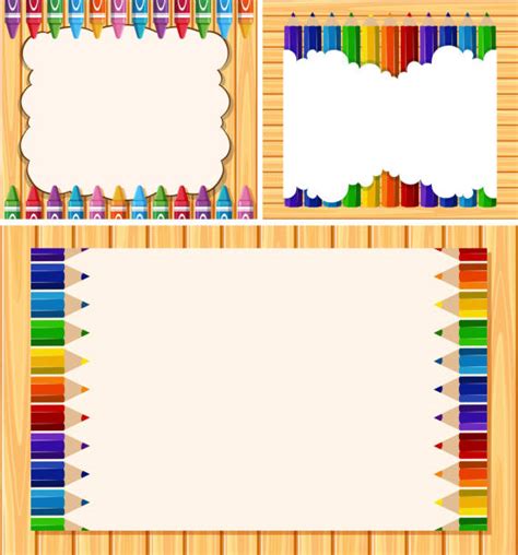 Best Crayon Border Illustrations, Royalty-Free Vector Graphics & Clip ...