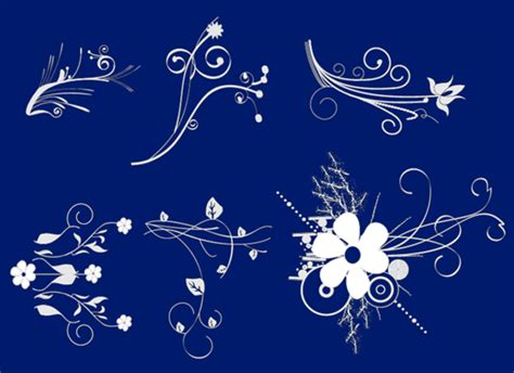 Flower Scrolls Vector Art And Graphics