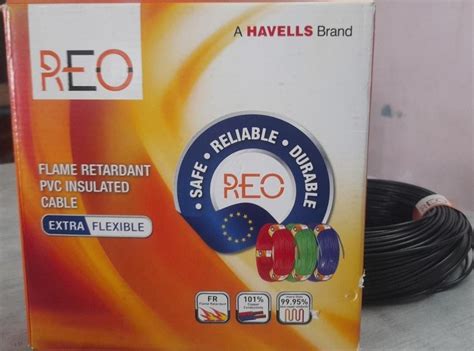 Havells REO BLACK House Wire Size 1 Sqmm At Rs 1140 Roll In