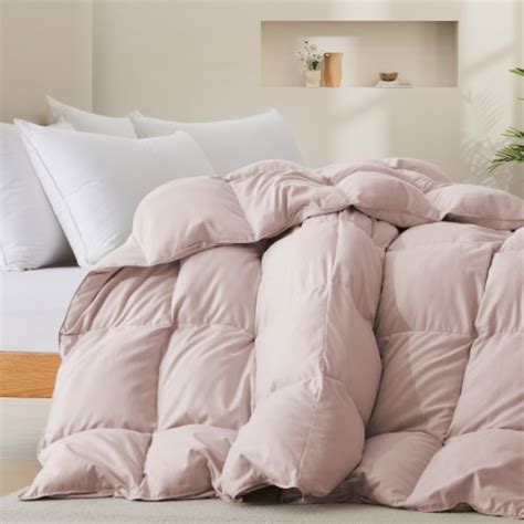 Puredown White Goose Feather Down Comforter All Seasons Twin Full King