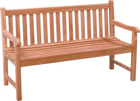 Teak Houten Tuinbank Bison 120 Cm Bol