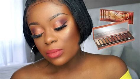 NEW URBAN DECAY NAKED HEAT PALETTE ON DARK SKIN REVIEW TUTORIAL JENEEVALOVE YouTube