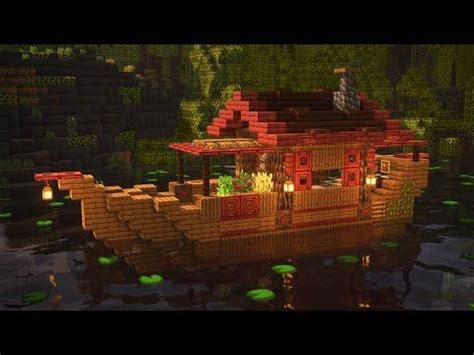 How To Build A Boat House In Minecraft Tutorial Mangrove Swamp