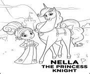 Nella The Princess Knight In Bedroom Coloring Pages Printable