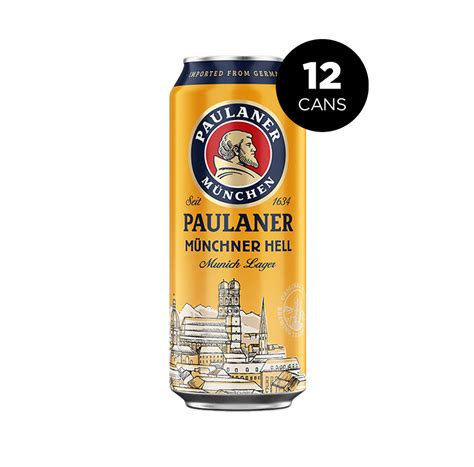 Paulaner Hell Munchner Lager 24 X Can 500 Ml The Beer Store