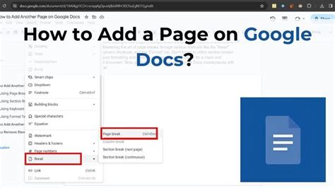 Add A Page On Google Docs Quick Guide