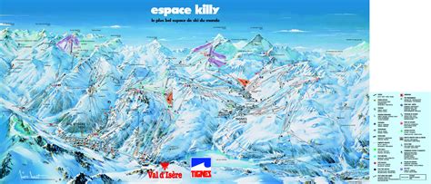 Tignes Ski & Snowboard Piste Map