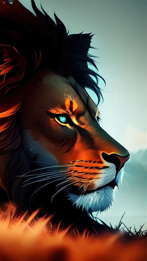 Lion Art 4K #7201l Wallpaper PC Desktop