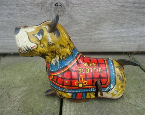 Marx Wee Scottie Tin Wind Up Toy Reserved For Jill Etsy