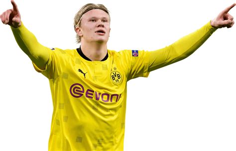 Erling Braut Håland Borussia Dortmund football render - FootyRenders