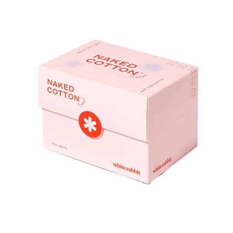 WHITE RABBIT Naked Cotton Classic 100 Units BAZZAAL BOX